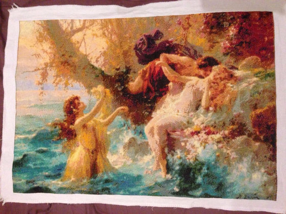 Этап процесса «Фавн и нимфы»