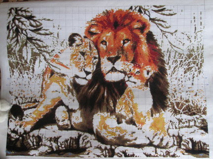 Этап процесса «Львиное семейство»