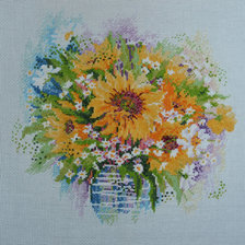 Процесс «Риолис "Акварельные подсолнухи"»