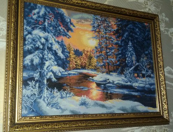 Этап процесса «зимний вечер»