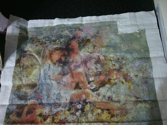 Этап процесса «акварель "двое" (не считая собаки)»