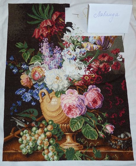 Этап процесса «Испанский букет (журнал Cuadros)»