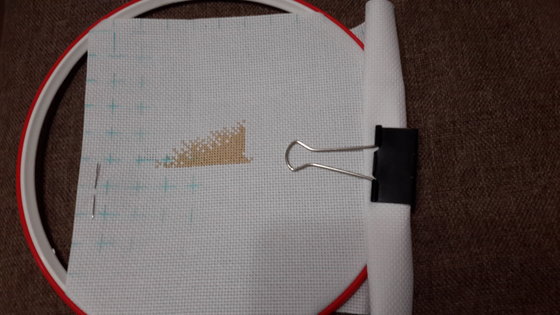 Этап процесса «Малыш с красным яблоком»