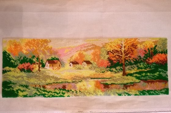 Этап процесса «Золотая осень (бисер)»