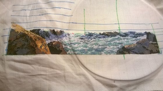 Этап процесса «Dimensions 03895 Скалистый берег (Rocky Point)»