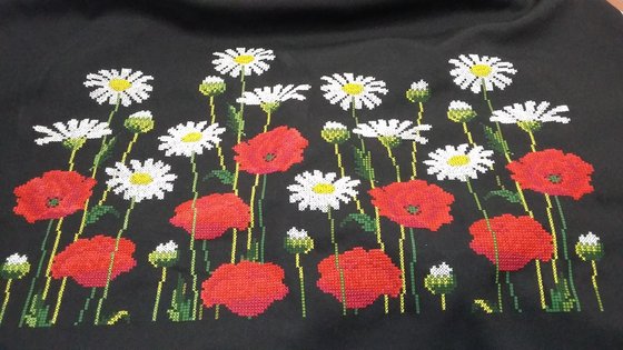 Этап процесса «Сукня для мами»