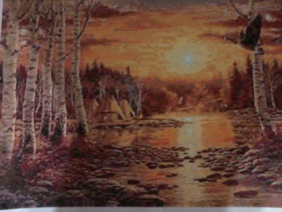 Этап процесса «Закат и утки»