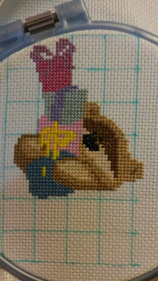 Этап процесса «начала мишку»