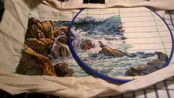 Этап процесса «Dimensions 03895 Скалистый берег (Rocky Point)»