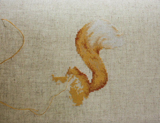 Этап процесса «Подушка Лиса от Luca-S»