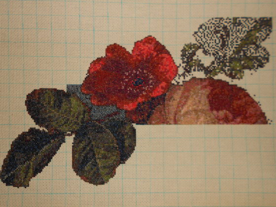 Этап процесса «Старинный голландский натюрморт»