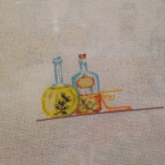 Этап процесса «Мини-вышивка. Соусы»