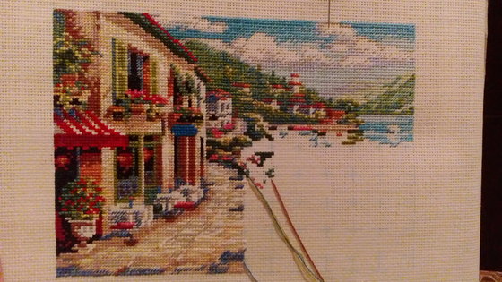 Этап процесса «Вид на кафе»