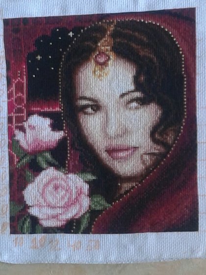 Этап процесса «девушка из альгамбры»