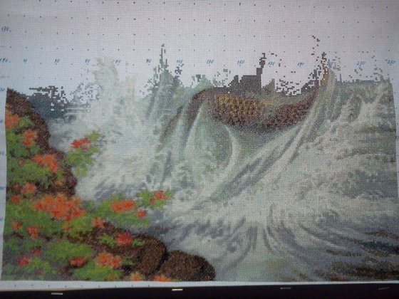 Этап процесса «Прыгающие карпы от Белоснежки»