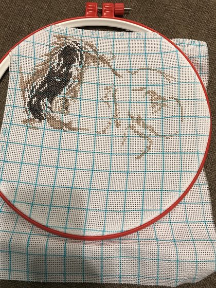 Этап процесса «Малыш и зайка»