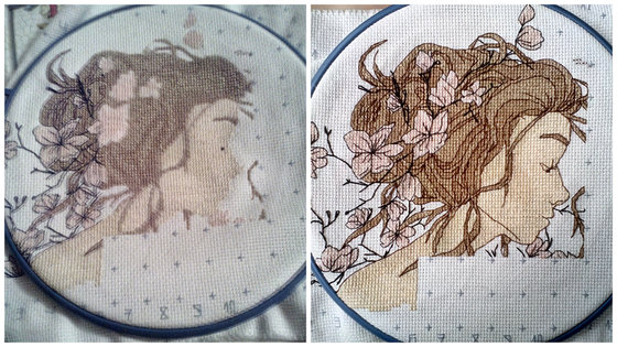 Этап процесса «Девушка-весна»