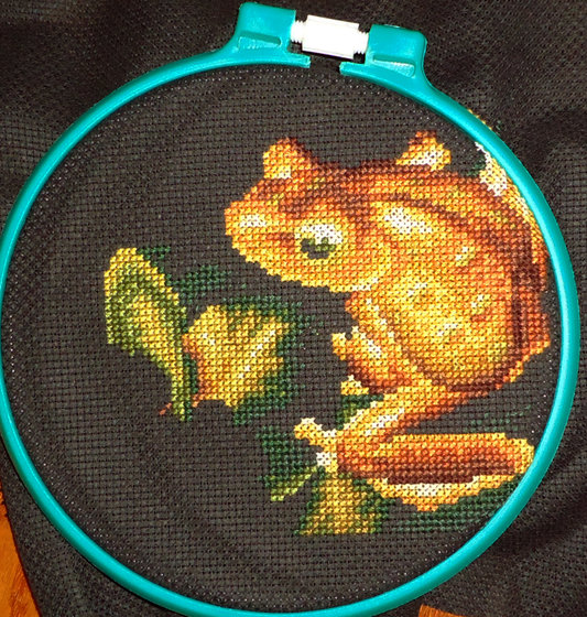 Этап процесса «Золотая лягушка от Panna.»