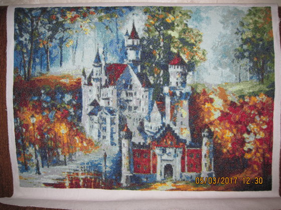 Этап процесса «Времена года (Леонид Афремов)»