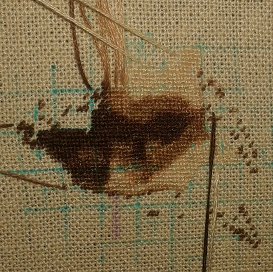 Этап процесса «Портрет индейца»