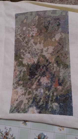 Этап процесса «девушка с лошадью»