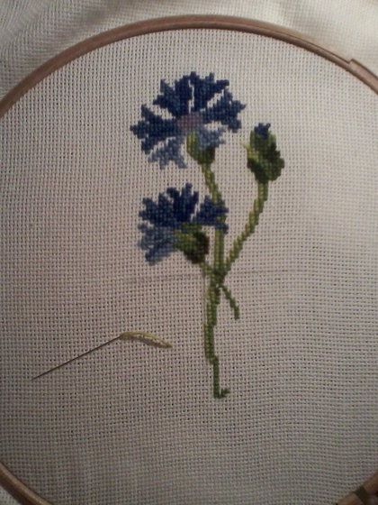 Этап процесса «летние цветы»