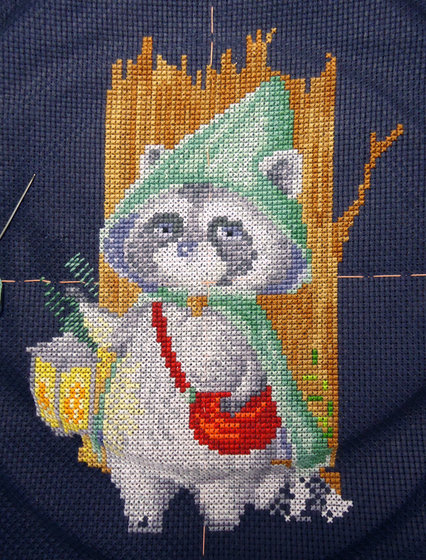 Этап процесса «Енотик по авторской схеме Алисы Окнеас.»