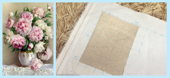 Этап процесса «Пионы "Мадам Ренью"»