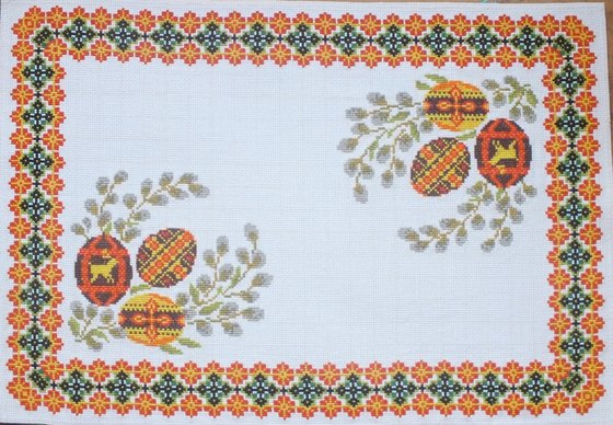 Этап процесса «Пасхальная салфеточка»