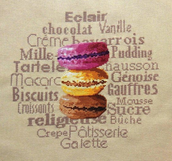 Этап процесса «Les Macarons»