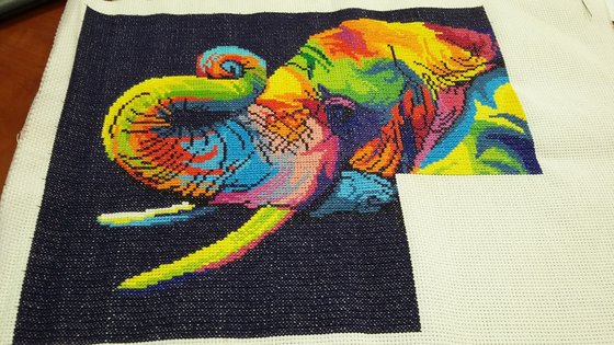 Этап процесса «Радужный слон»