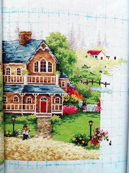 Этап процесса «Зеленая деревенька»