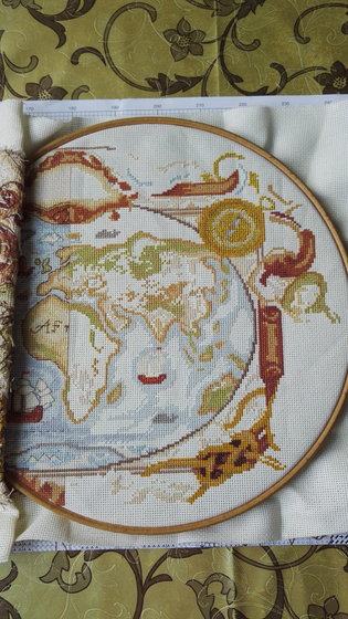 Этап процесса «Старинная карта»