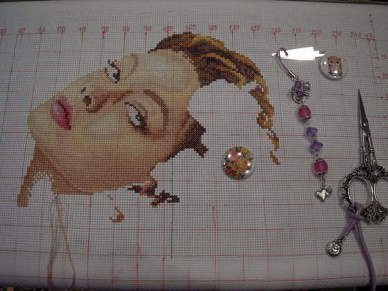 Этап процесса «Леди с камелией.»