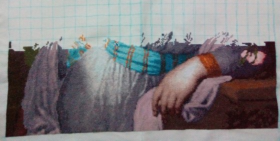 Этап процесса «Портрет М. И. Лопухиной от "Золотое Руно"»