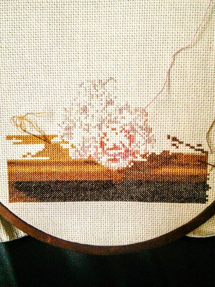 Этап процесса «Розовый вальс»