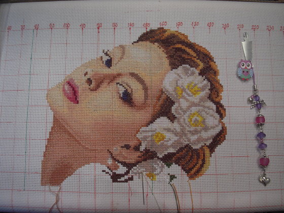 Этап процесса «Леди с камелией.»