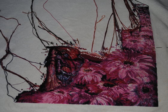 Этап процесса «Тайная вышивка»