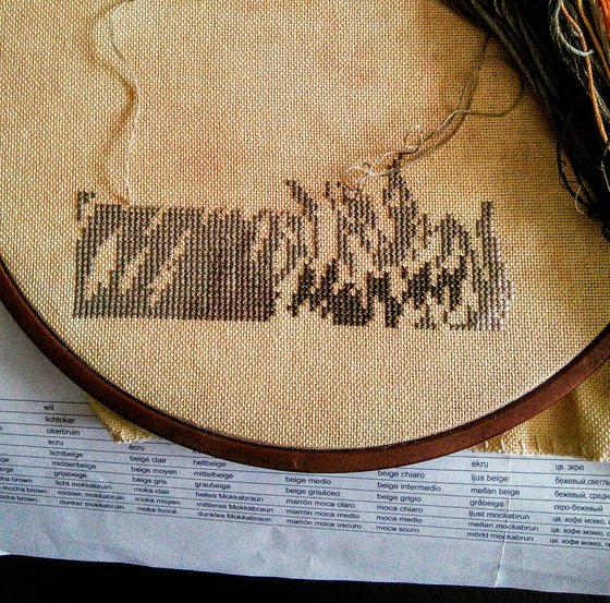 Этап процесса «Волки в полнолуние от Vervaco»