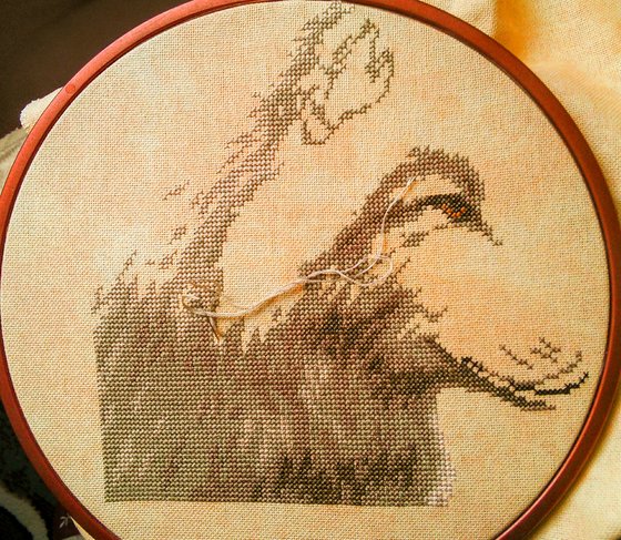 Этап процесса «Волки в полнолуние от Vervaco»