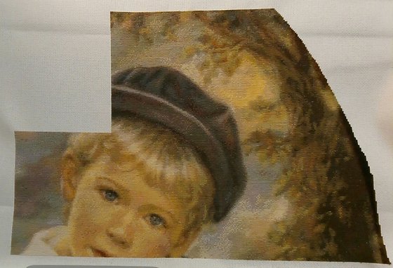 Этап процесса «ПОРТРЕТ МАЛЬЧИКА»