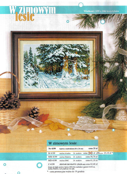 Этап процесса «В зимовому лісі»