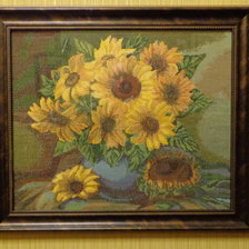 Процесс «Ваза с подсолнухами»