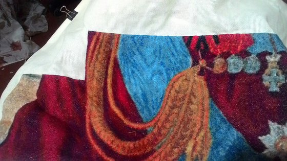 Этап процесса «по картине Кустодиева "Портрет Николая Второго"»