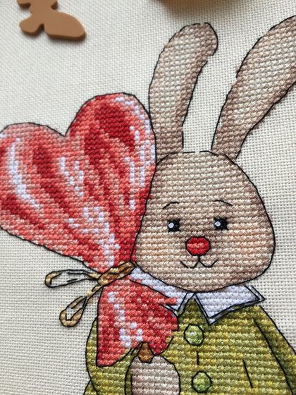 Этап процесса «Зайка с леденцом "Анастасия Еремеева"»