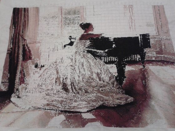 Этап процесса «Невеста у рояля.»