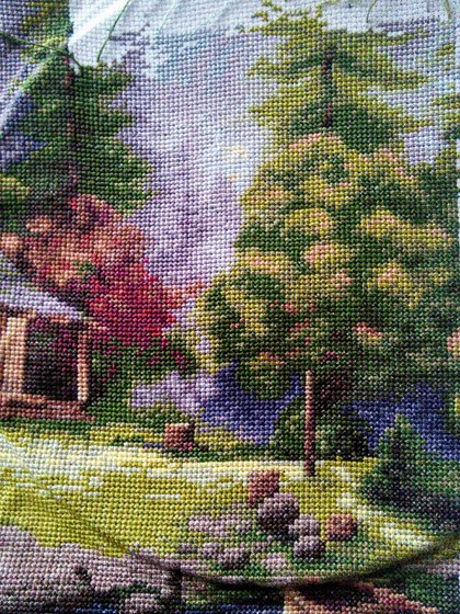 Этап процесса «Горный пейзаж от Luca-S»