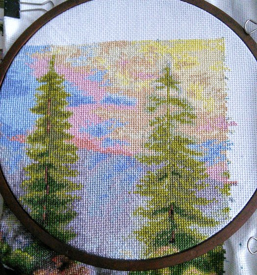 Этап процесса «Горный пейзаж от Luca-S»