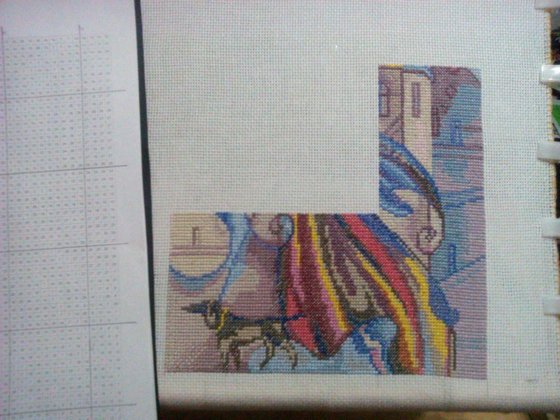 Этап процесса «Незнакомка ( картина в стиле модерн)»