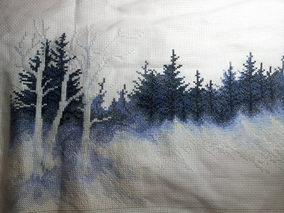 Этап процесса «Зимняя ночь»